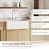Deer Valley Farmhouse Sink, 30x18x10 inch White Kitchen Sinks
