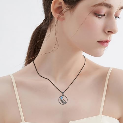 Skull Necklace Sterling Silver Vintage Gothic Skeleton Pendant Necklace Jewelry Gifts for Women Girls Men Skull Necklace for Men Butterfly Necklace for Women2
