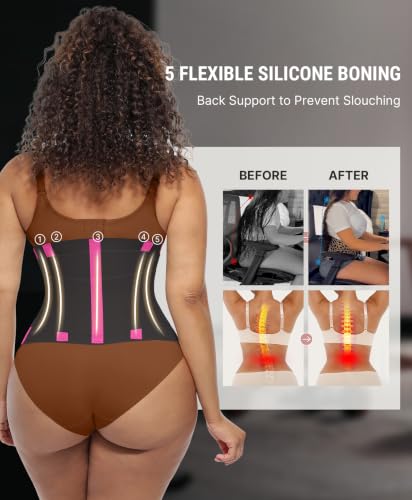 Image of FeelinGirl Waist Trainer Belt Cincher Trimmer Tummy Control Body Shaper