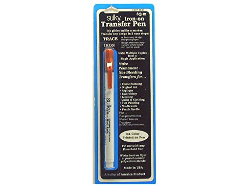 Stylo de transfert thermique rouge pour copier facilement vos motifs de broderie