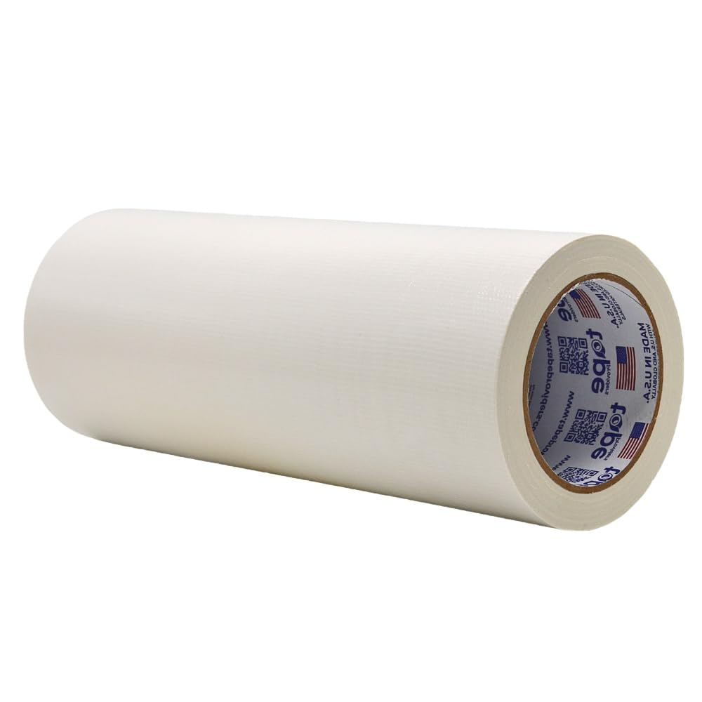 MAT Duct Tape White Industrial Grade, 12 inch x 60 ft. Waterproof, UV Resistant for Crafts, Home Improvement, Repairs, & Projects