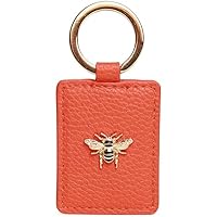 Alice Wheeler Llavero de abeja de cuero vegano, naranja, talla