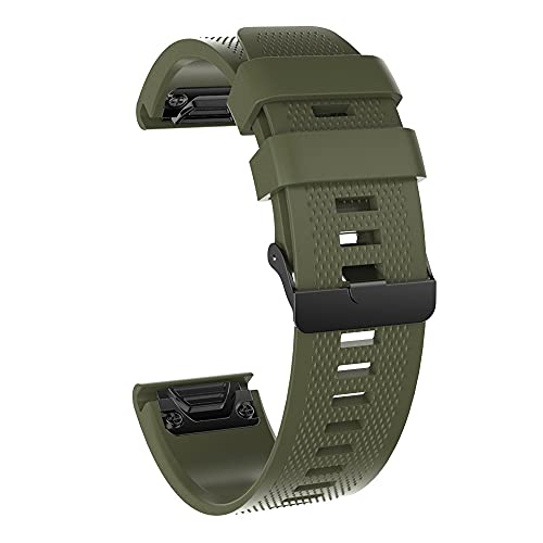 Correa de silicona de 26 mm para Garmin Fenix 7X y 6X pulsera deportiva color ágata