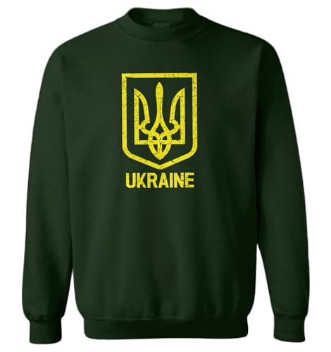 Haase Unlimited Ukraine Trident Badge - Ukrainian Toddler Fleece Crewneck Sweater