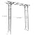 1. GO Steel Garden Arch, 6'9'' High x 4'11'' Wide, Garden Arbor for Various Climbing Plant, Outdoor Garden Lawn Backyard