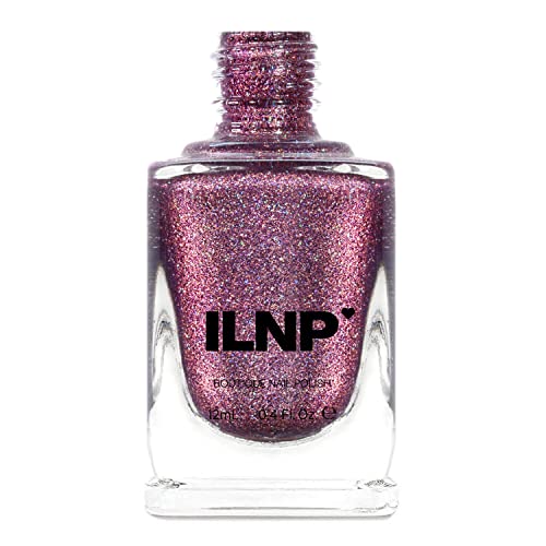Image of ILNP No Promises - Dark Amaranth Pink Holographic Nail Polish