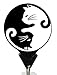 Yin Yang Kitties- No Twist Badge Reel with Swivel Clip and Extra Long 34 inch Cord Length - Badge Holder