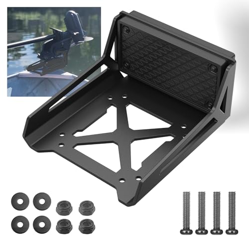 Universal Transom Trolling Motor Mount for Kayaks Heavy Duty Marine-Grade Stern Drive Trolling Motor Mounting Bracket for Any Boat with a Flat Stern Universal Fit for Electric Trolling Motors Only