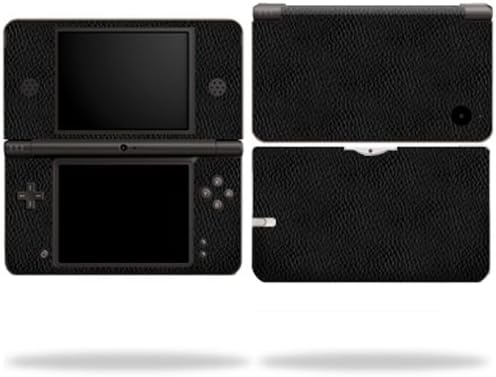 MightySkins Skin Compatible with Nintendo DSi XL wrap Sticker Skins Black Leather