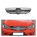 Front Inlet Grille Radiator Grill Upgrade Compatible For Mercedes Benz CLK Class W209 CLK63 GLK500 CLK550 CLK320 2003-2009 Middle Mesh