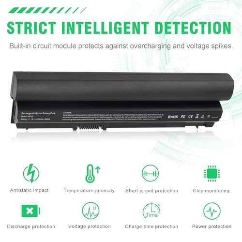 Image of ASUNCELL Laptop Notebook Battery for Dell Latitude E6320 E6330 E6430S E6220 E6230 E6120 Series, Compatible p n FRR0G UJ499 TPHRG KJ321 Y61CV