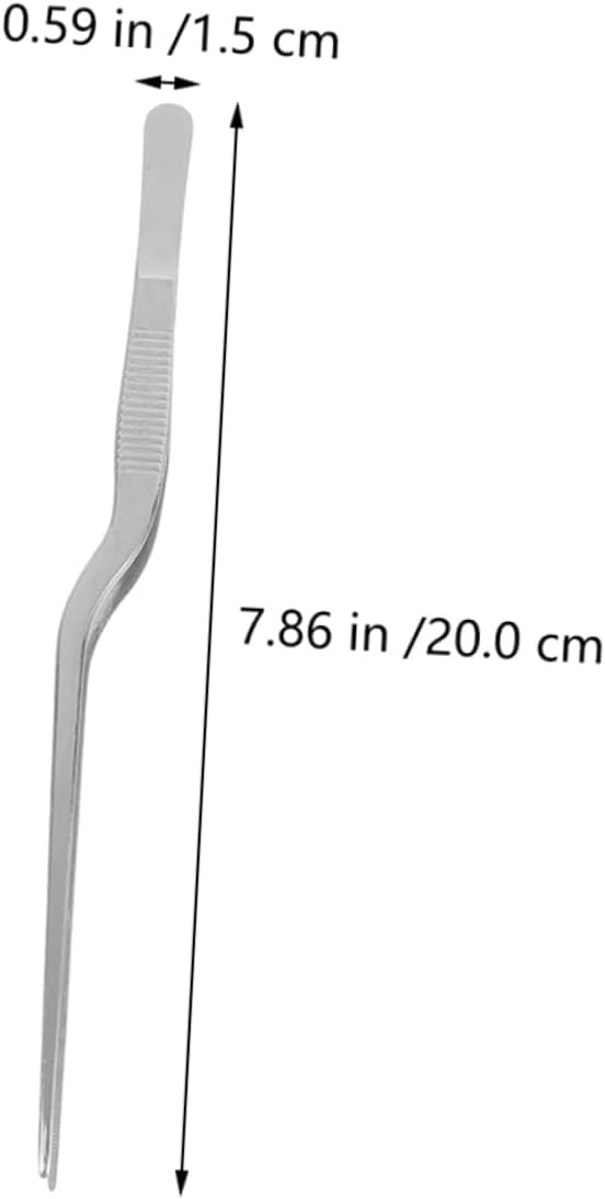 ABOOFAN 10sets Stainless Steel Fish Bone Tweezers Ergonomic Kitchen Tongs for Fish Bone Removal Cooking Tweezers for Food Preparation Includes Precision Tools 3pcs*10