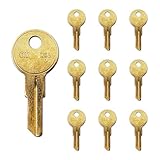 SUMMIT DOORWARE Y11 Key Blanks in Premium Brass | Uncut Blank Keys for Home and Professional Use | Pack of 10 Blank Keys