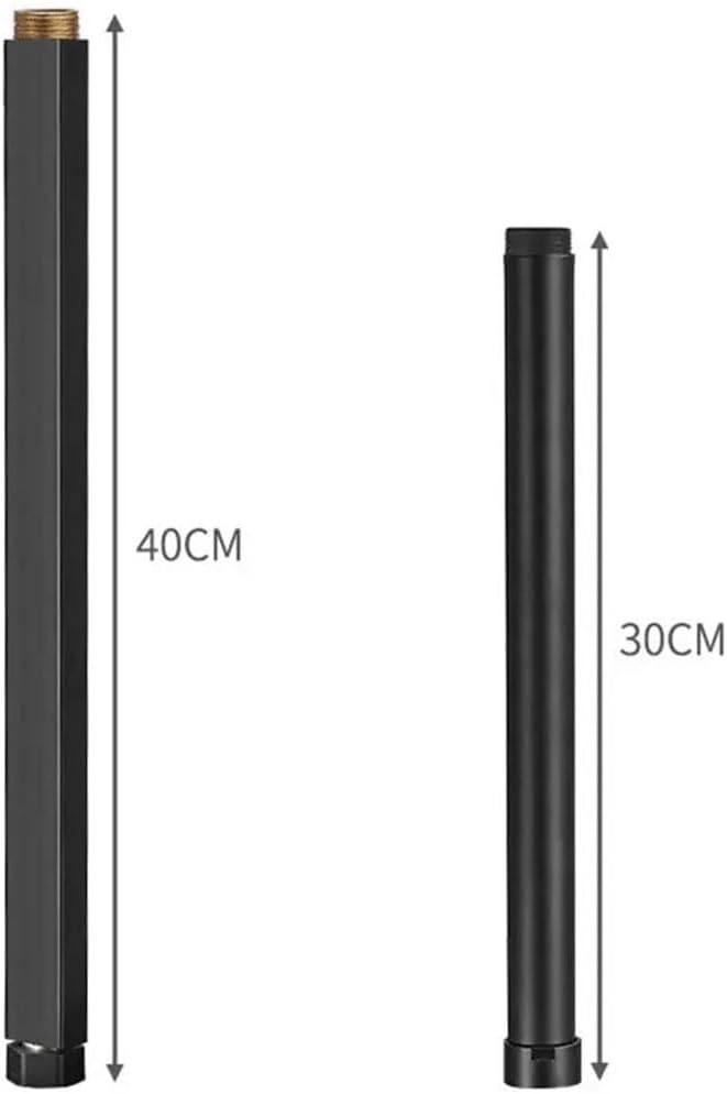 40Cm Square Round Bathroom Shower Faucet Extension Tube Shower Arm Accessory Brass Tube