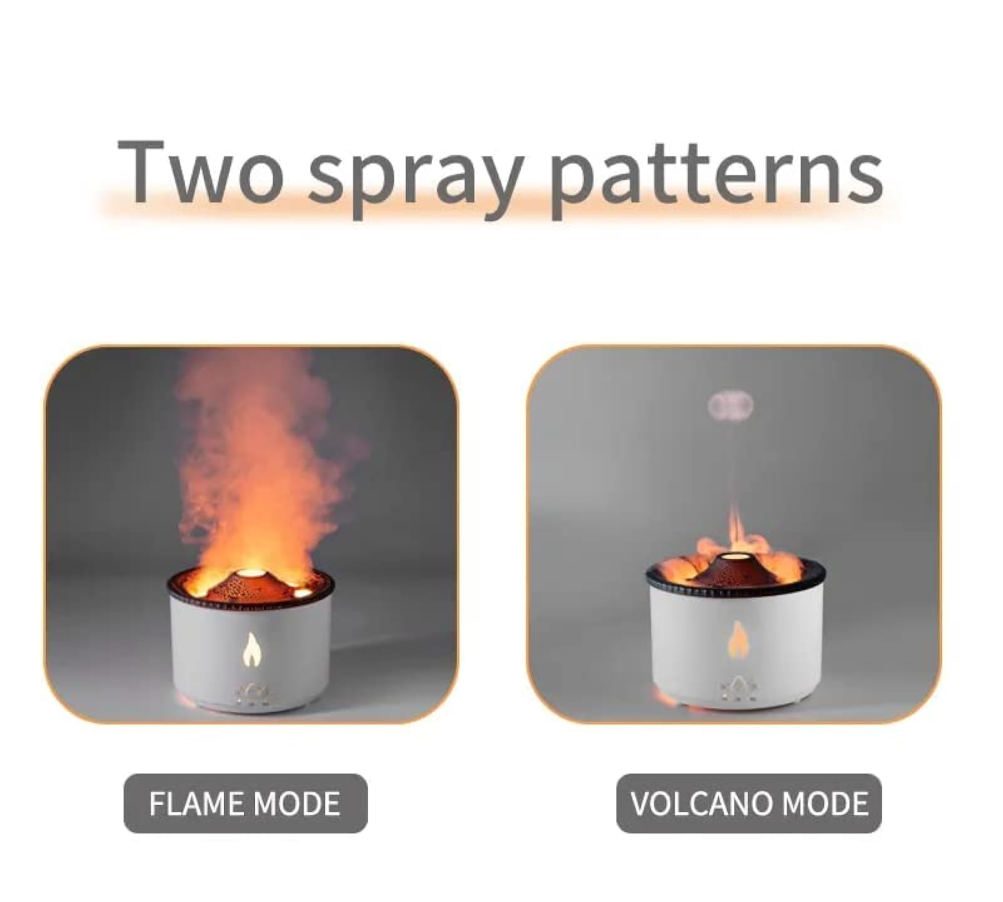Ultrasonic Essential Oil Diffuser with Flame & Volcano Effect