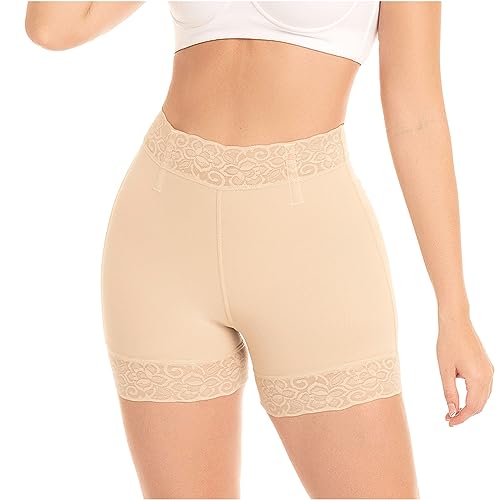 M&D 0322 Short modelador corporal de cintura alta para levantamento de bumbum | Fajas Levanta Cola,