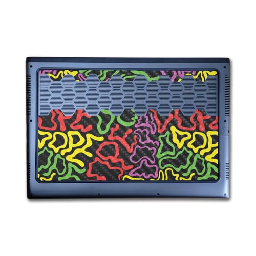 Image of Carbon Fiber Laptop Skin Compatible with Alienware M16 R2 (2024) - Super Dope - Premium 3M Vinyl Protective Wrap Decal Cover - Easy to Apply | Crafted in The USA by MightySkins