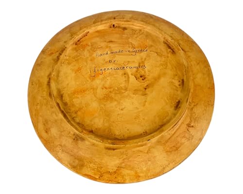 Ajax and Achilles,Greek ceramic plate 24cm,Black figure pottery - Image 4