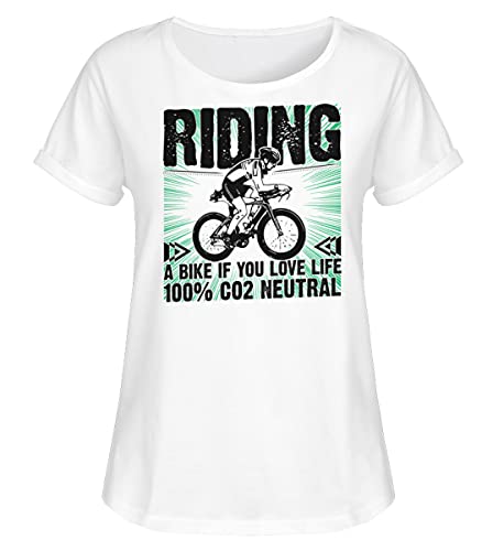 T-Shirt pour Femme Blanc XXL Anti-Frottement Solution Confort pour le Vélo