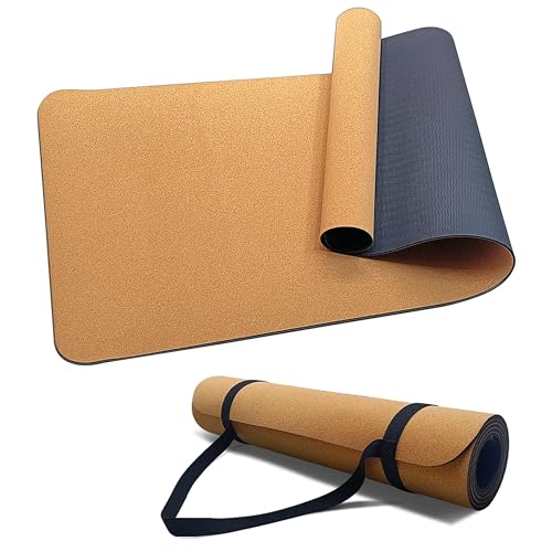 Esterilla Yoga Corcho Natural 183x61x0.5cm