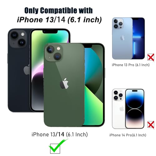 SobLn for iPhone 13 Case/iPhone 14 Case, [Compatible with MagSafe] Cute Summer Beach Ocean Seashell Flower Phone Case for Women Girls, Aesthetic Shockproof Hybrid 2-Layer Hard Shell Protective Cover by SobLn - Used condition - Image 4