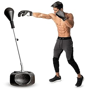 Protocol-Punching-Bag-with-Stand-for-Adults-Kids-Punching-Bag-with-Stand-Plus-Boxing-Gloves-Adjustable-Height-Stand-Great-for-Exercise-and-Fitness-Fun-for-The-Entire-Family-Black Protocol Punching Bag with Stand - for Adults & Kids - Punching Bag with Stand Plus Boxing Gloves - Adjustable Height Stand - Great for Exercise and Fitness Fun for The Entire Family , Black