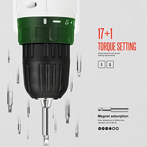 image for GALAX PRO 12V Light Weight Cordless Drill Driver with Work Light, Max 