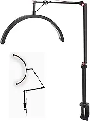 Luminaria Arco Meia Lua 3 Tons Led Estetica Spa Suporte Celular Mesa Salao de Beleza Limpeza de Pele Iluminaçao Ajustavel