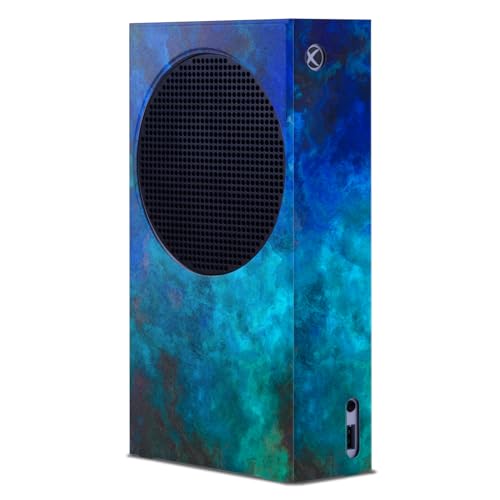 Enveloppement Xbox Series S LebensArt bleu pour masquer les rayures de console