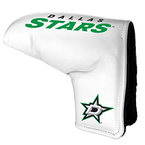 Team Golf NHL Dallas Stars Printed Team Golf NHL Tour Blade Putter Cover (White), Fits Most Blade Putters, Scotty Cameron, Taylormade, Odyssey, Titleist, Ping, Callaway