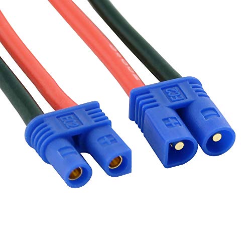 Adaptador T-Plug a EC2 macho hembra con cable 16awg 5cm x4 miniatura 5