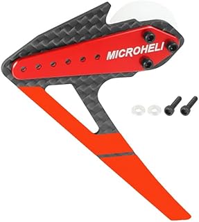 Microheli Adjustable Tail Motor Mount w/ Fin Set (RD) - GOOSKY S2