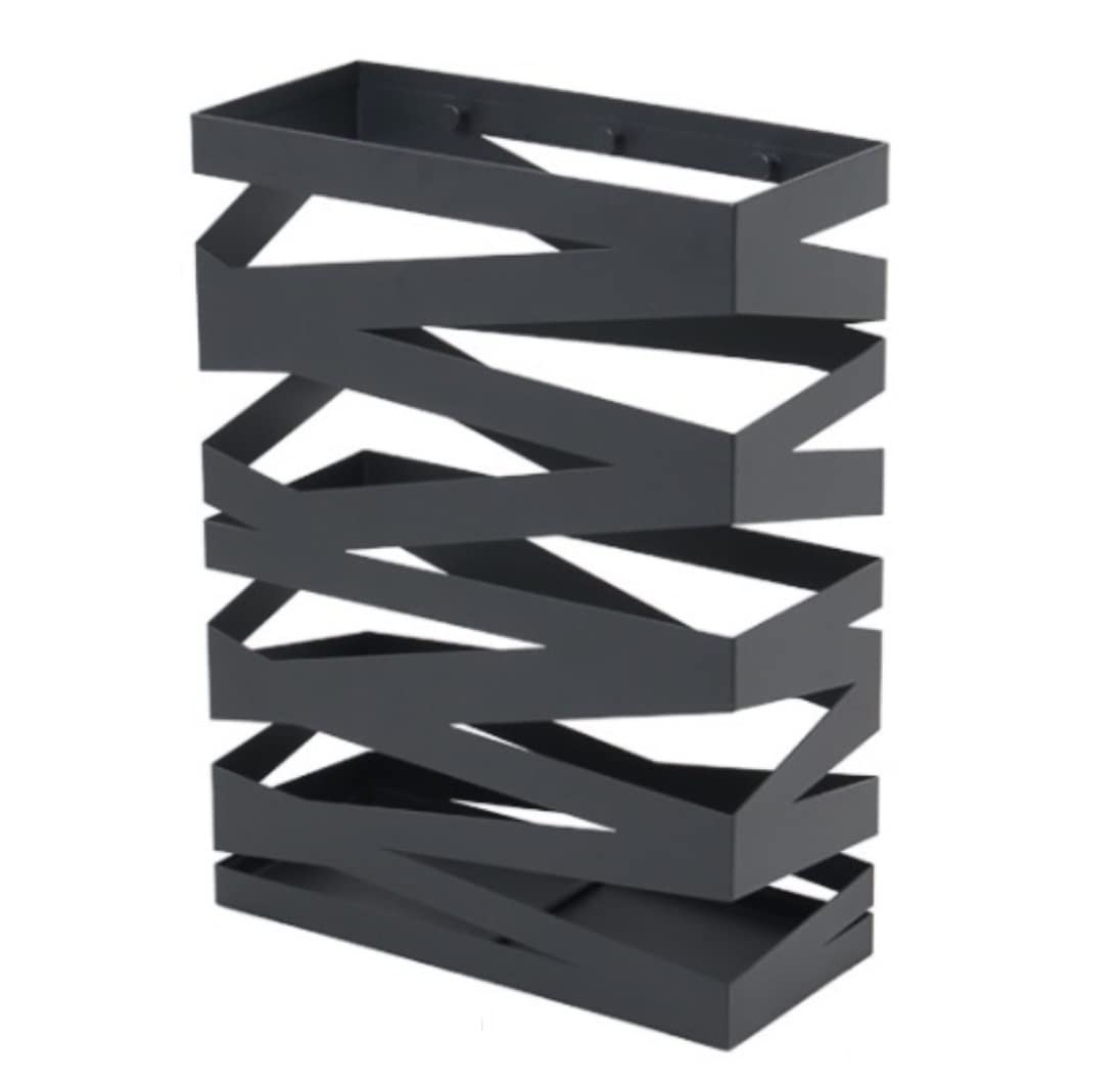 XDLEDMKIZ Classic Umbrella Umbrella Stand Umbrella Stand Iron Umbrella Stand Hotel Lobby Lobby Creative Umbrella Stand Drainage Long Handled Umbrella Storage Bucket Shelf for Para
