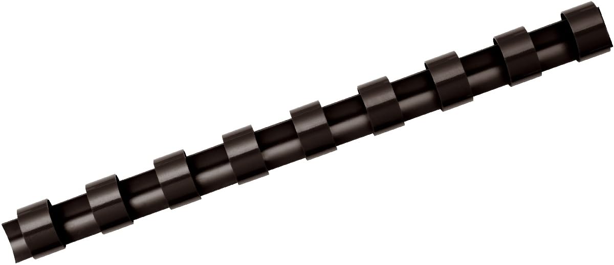 Fellowes A4 14mm Plastic Binding Combs Black Pack of 25 (5331902)