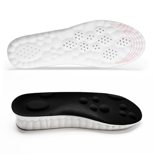 Fuetpl 4D Cloud Insoles - Soft Breathable Anti-Fatigue Shock Absorption