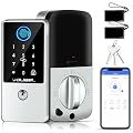 VOLIBeL Smart Lock, 7-in-1 Keyless Entry Door Lock with Fingerprint, Remote & Voice Control, Auto Lock, Electronic Touchscreen Deadbolt Lock, Biometric Smart Door Lock for Front Door, D1-T