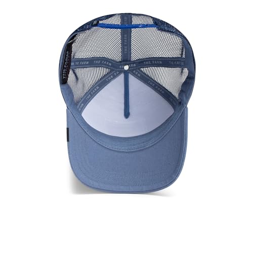 Image of Goorin Bros. The Farm Unisex Original Adjustable Snapback Trucker Hat, Blue (Donkey), One Size