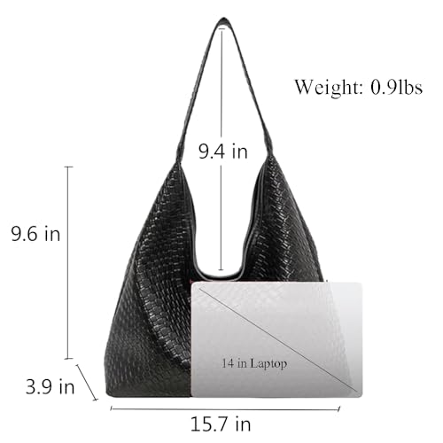 Bolso tote tejido para mujer miniatura 4