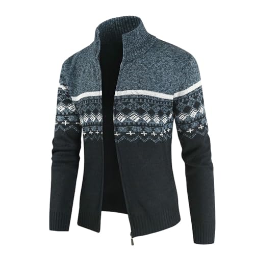 Cardigan à manches longues homme automne hiver confort urban jacquard