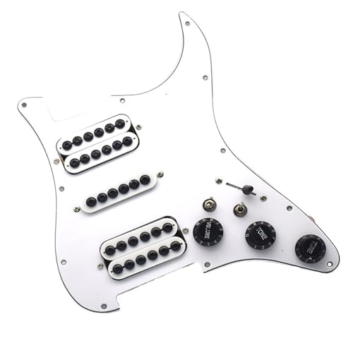 Pickguard ST double simple double blanc pour guitare électrique