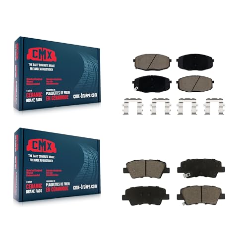 CMX Front Rear Ceramic Brake Pads Kit Replacement For Kia Forte Hyundai Kona Soul Elantra GT Forte5 KCX-100248 by CMX - Used condition - CA$39.59