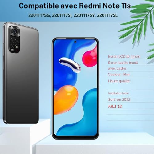 Écran LCD pour Redmi Note 11S Bloc Afficheur Tactile Complet Noir - 2