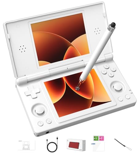Image of Anbernic RG DS Flip Retro Handheld Game Console , RGDS 4.0 Inch Dual IPS Touch Screen Android 14 System 4000mAh Battery 3+32GB(RG DS-White)