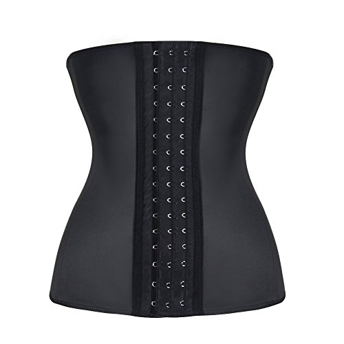 ieasysexy Women's Latex Waist Trainer Corset for Weight Loss, Abdomen Compression Girdle Workout Waist Cincher Body Shaper Waist Trimmer Back Support Slimming Blet,Perfect Waist Firm Control Belt