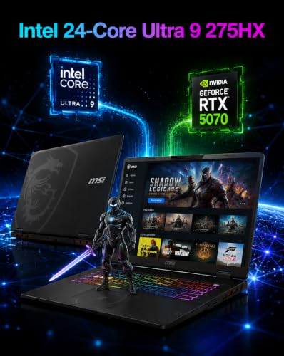 Image of msi Crosshair 18 HX AI Gaming Laptop, 18 inch QHD+ 240Hz, 64GB RAM, 2TB SSD