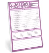 Knock Knock What I Love about You Today Pad, Love Letter Paper Checklist Lunch Box Notes for Husb...