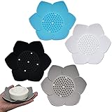 【Material de alta calidad】 La caja de jabón está hecha de material de silicona de alta calidad, que es resistente, no tóxico y respetuoso con el medio ambiente, duradero y fácil de limpiar. Vida muy larga.