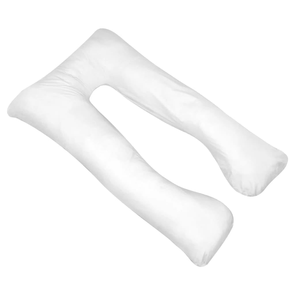 Almohada de embarazo genérica en forma de U blanca 90x145 Cm
