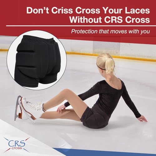 CRS Cross Padded Figure Skating Shorts – Ladies Crash Butt Pads for Hips Tailbone & Butt (9 Pads)