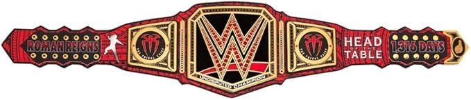 Roman Undisputed 1316 Days Championship Belt | Roman Undisputed Limited Edition 1316 Days Wrestling Replica Title Belt Zinc 4mm